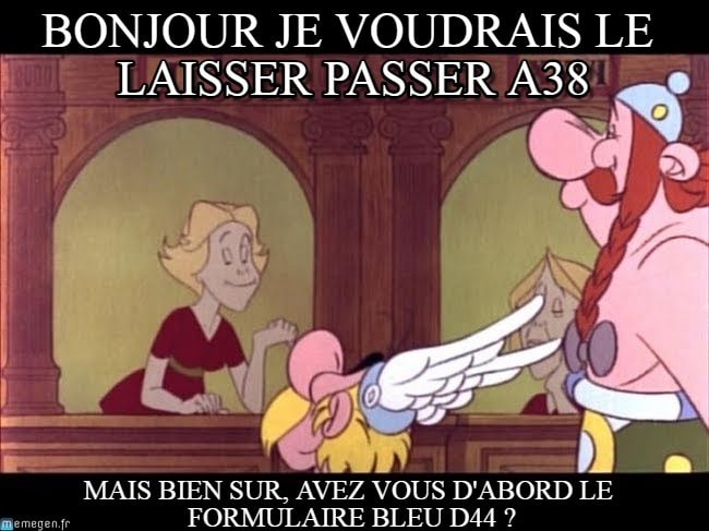 Asterix douze travaux enfer paperrasserie administrative