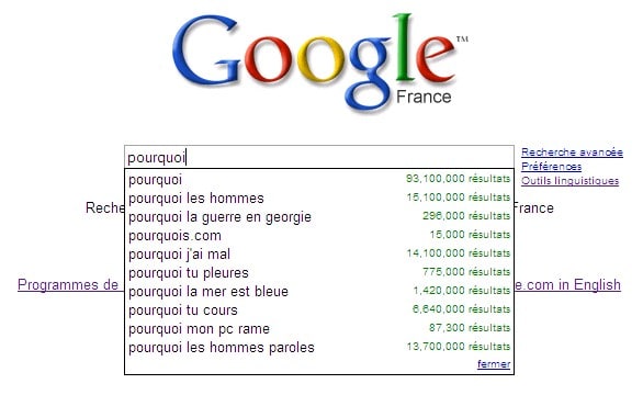 Recherche Google